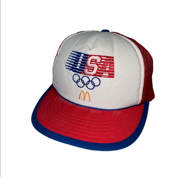 Vintage Accessories - RAD! 90s Vintage Normcore Olympics Promo Hat